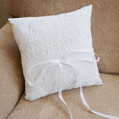 Personalized Wedding Pillow Gift