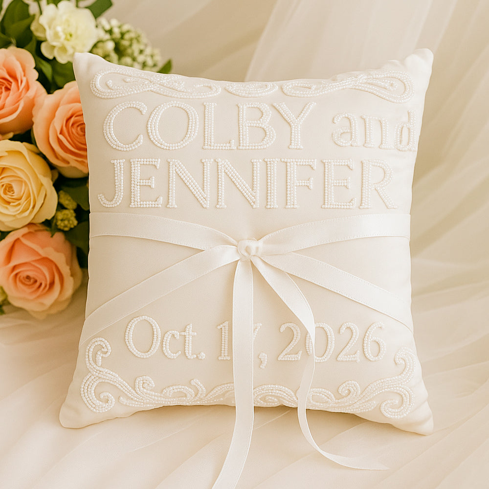 Personalized Wedding Pillow Gift