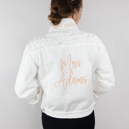 Personalized Wedding Denim Jackets