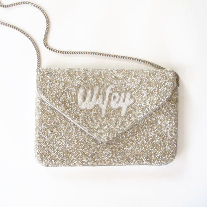 Beaded Canvas Bridal Clutches