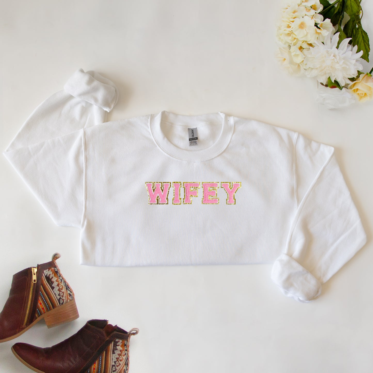 Wifey Patch Sweatshirt