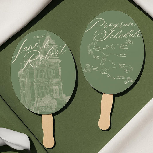Wedding Guest Hand Fan Favors (7)