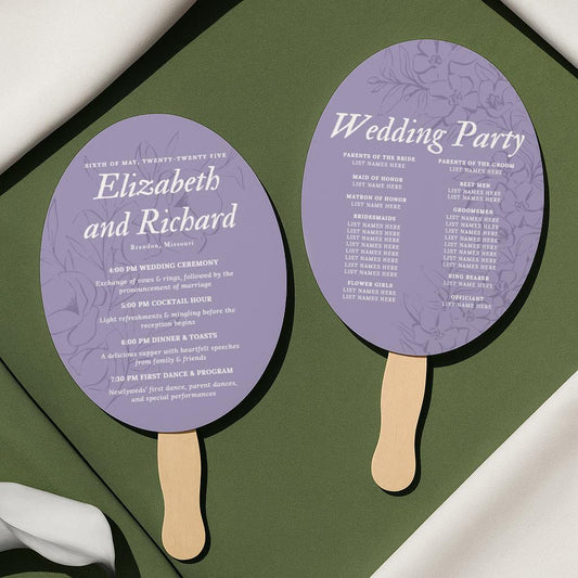 Custom Hand Fan Table Marker (6)