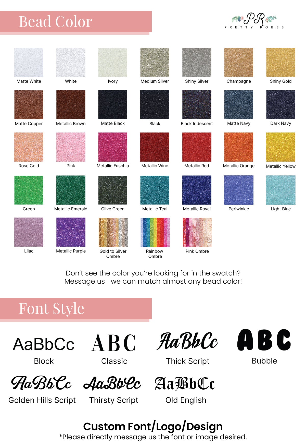 a poster with different font and colors