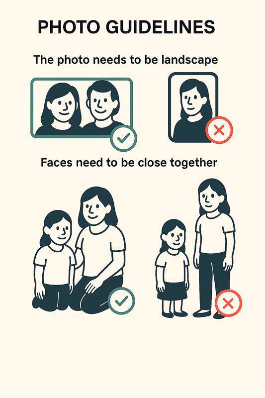 a poster with instructions on how to take pictures