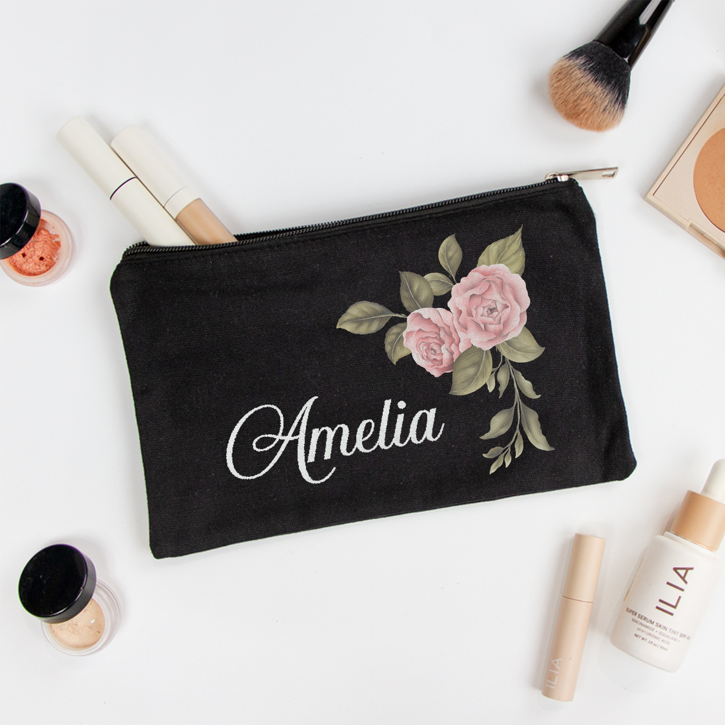 Bridesmaid Makeup Bags with Names