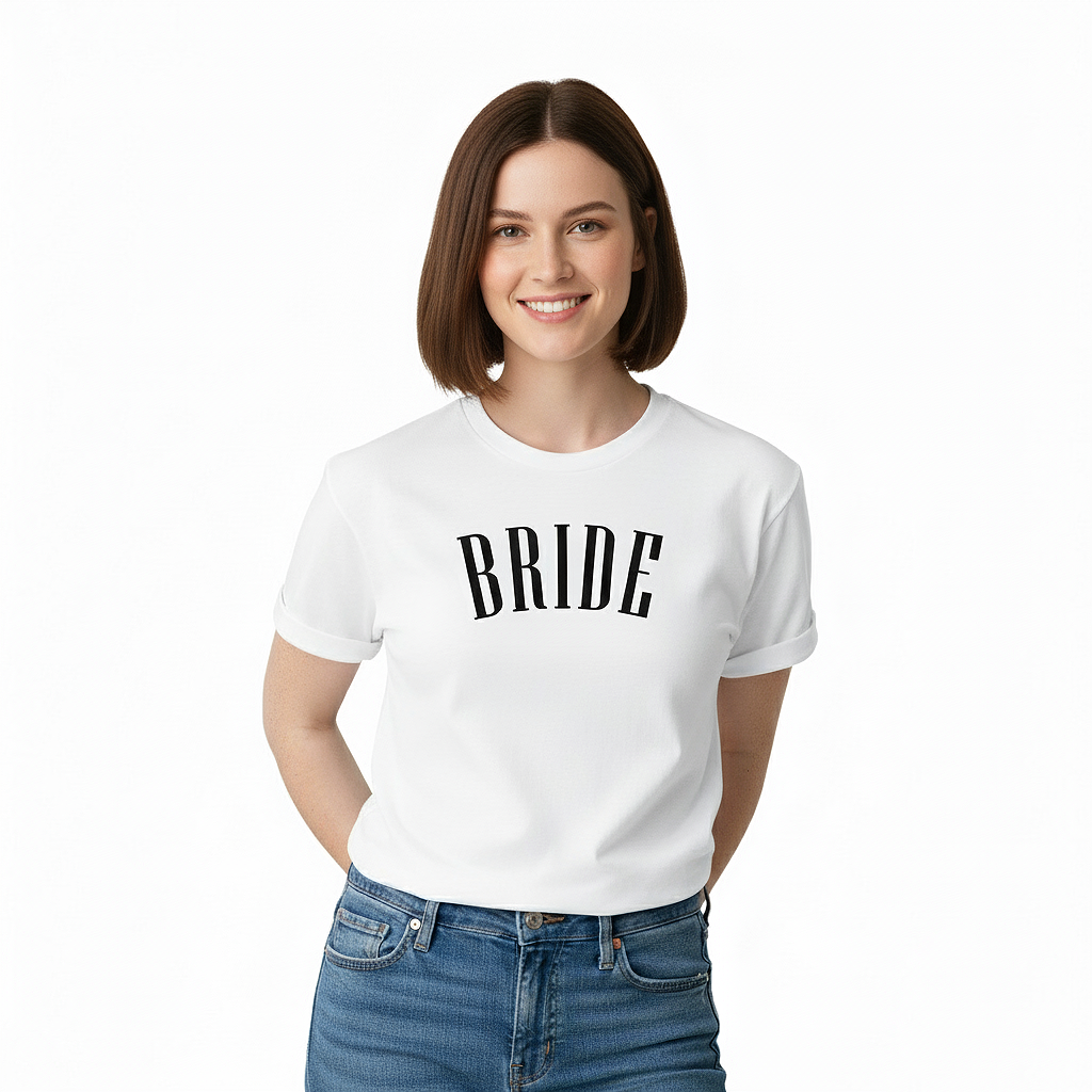 Team Bride Vogue Style Desert Pink Tee