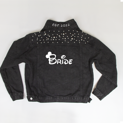 (Black Pearl) Bride Style  Denim Jacket