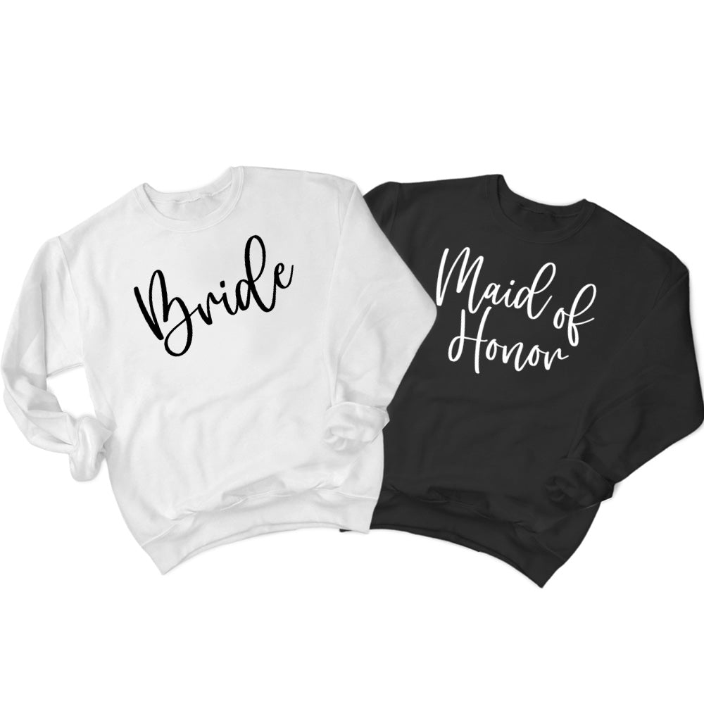 Bride, Bridesmaid, Maid of Honor