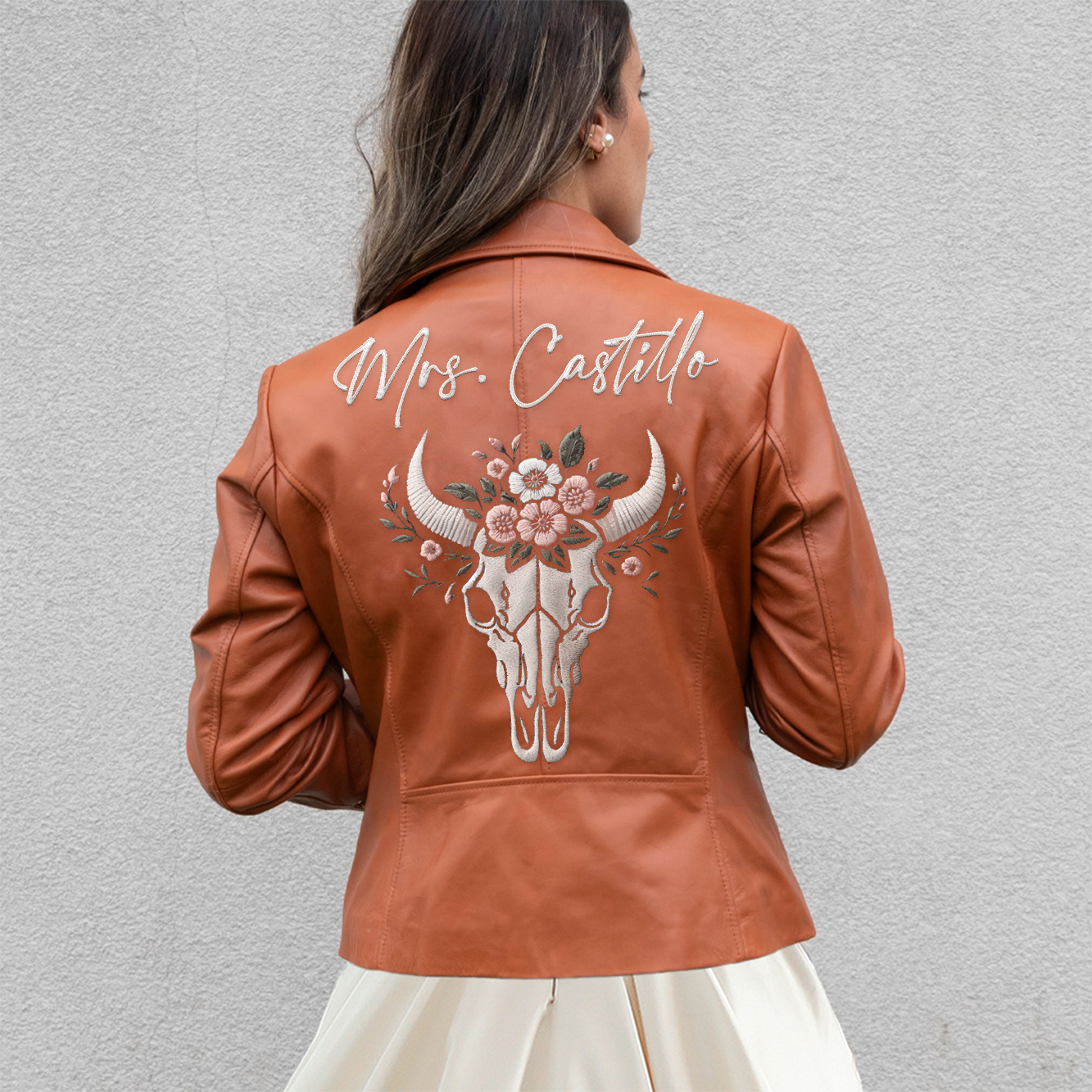 (Real Leather) Personalized Bridal Party Leather Jackets