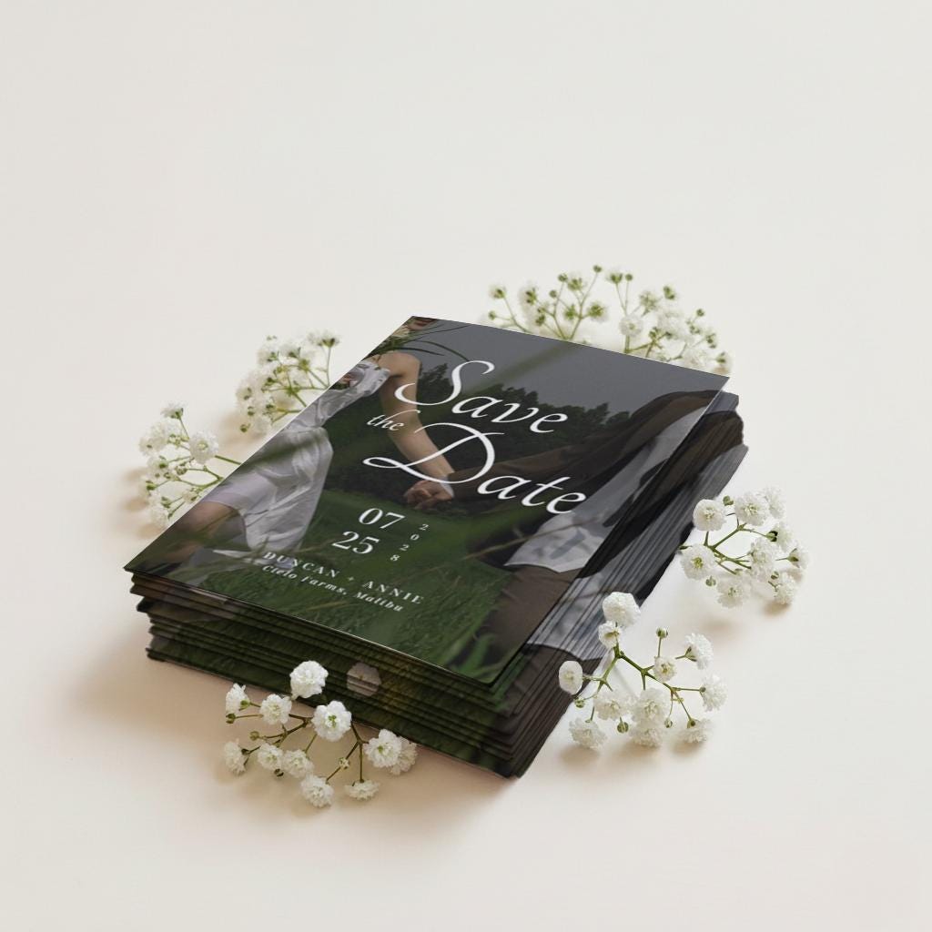 Custom Photo Wedding Magnet Favors