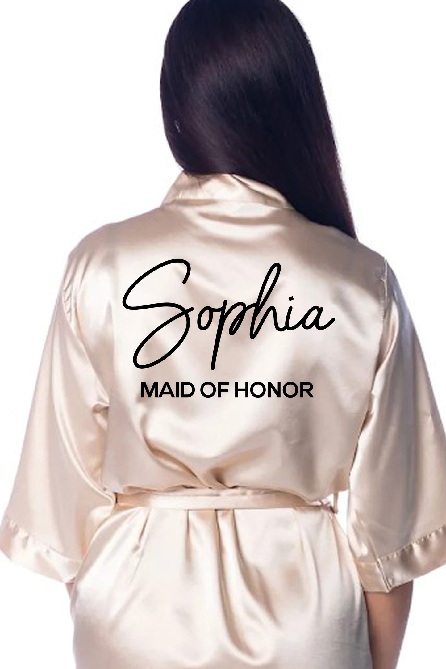 Bridal Templates - Custom Name Bridal Satin Robes