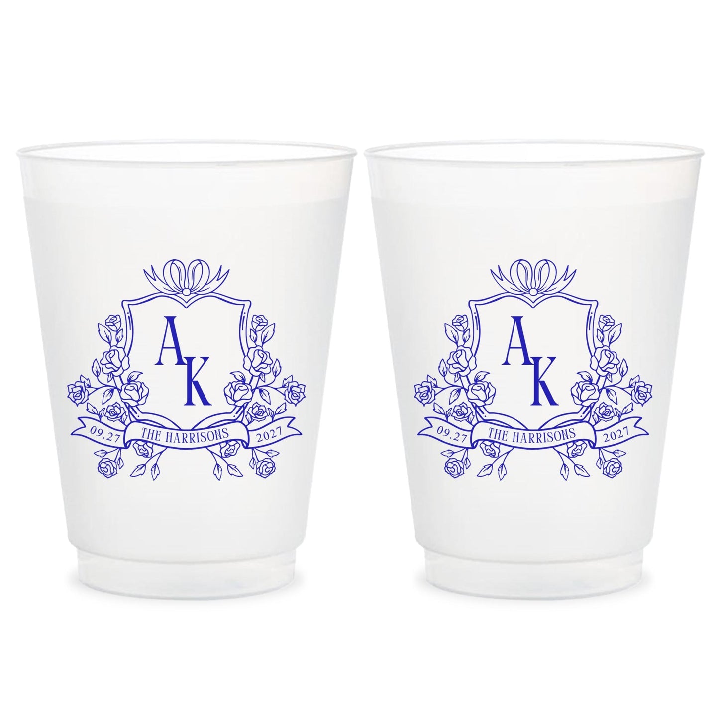 Personalized Wedding Frosted Cups (LP 356)