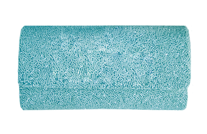 a blue bath mat on a white background