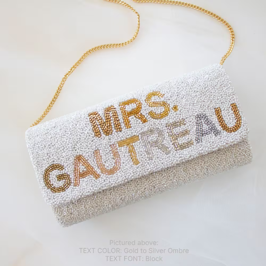 Custom Mrs Clutch Purse with Photo (FOG)