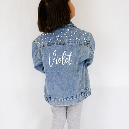 Flower Girl Patch Denim Jacket