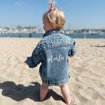 Flower Girl Patch Denim Jacket