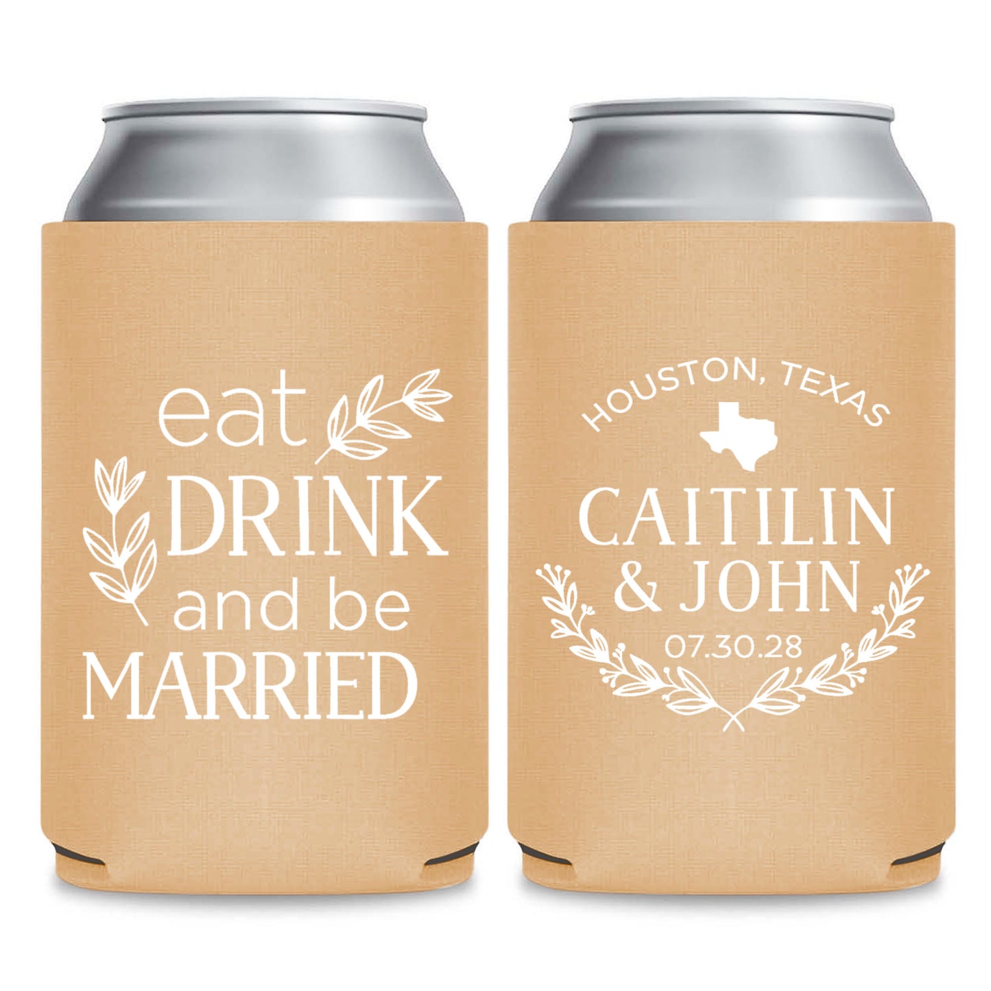 Phrases Wedding Can Coolers