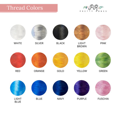 the color chart for threaded colors