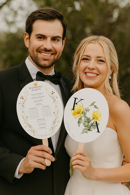 Custom Hand Fan Favors (12)
