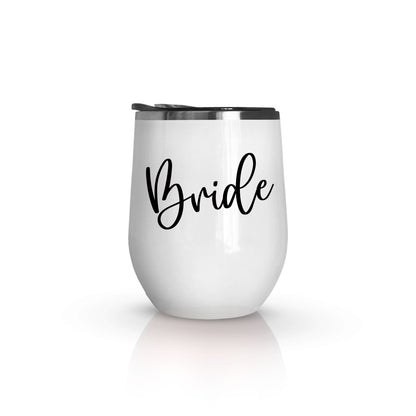 Bride, Maid of Honor, and Bridesmaid Wine Tumblers