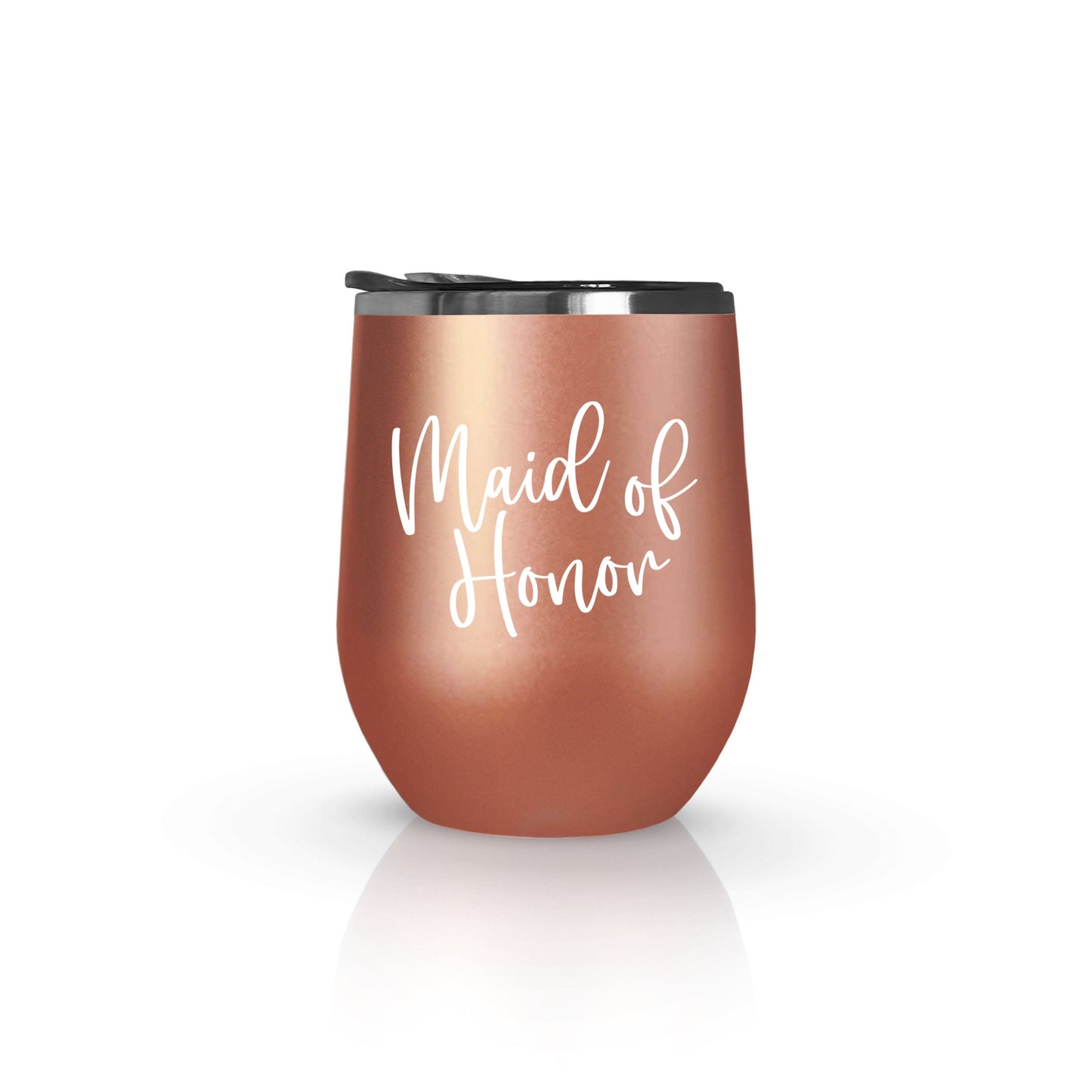 Bride, Maid of Honor, and Bridesmaid Wine Tumblers