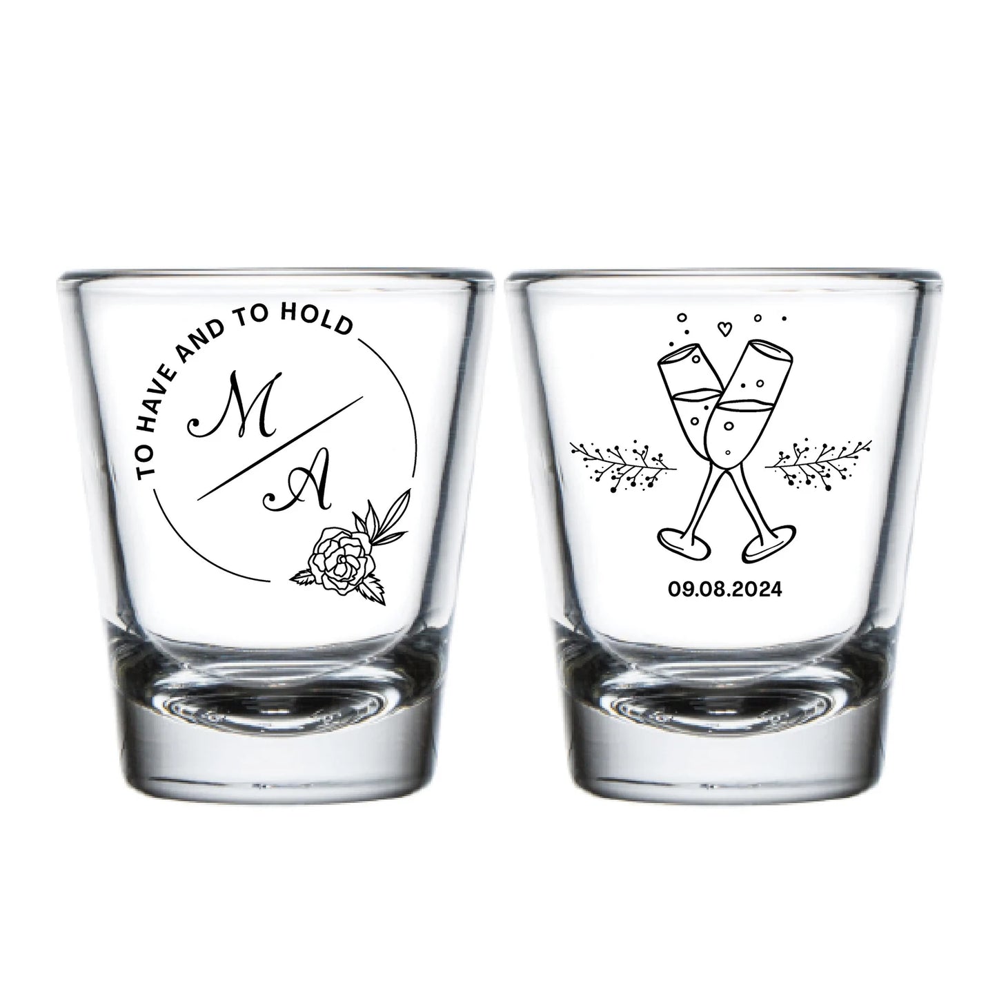 Printed Personalized Wedding Shot Glasses (113)