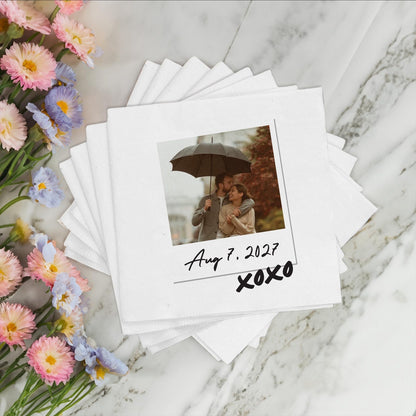 Personalized Full Color Wedding Paper Napkins (CS 710)