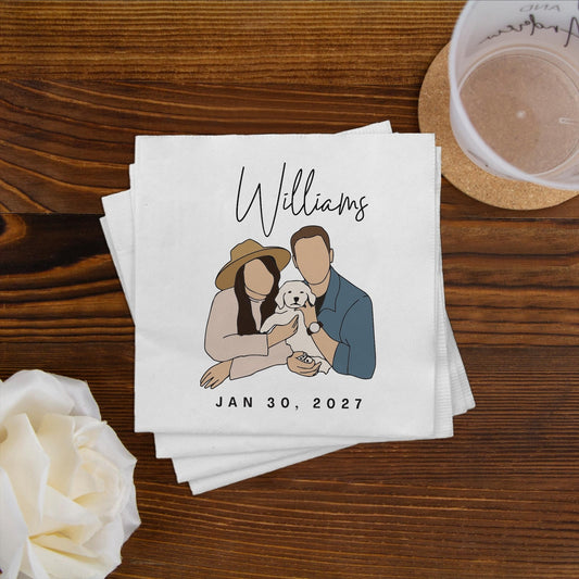Custom Full Color Napkin Favors (KT 220)