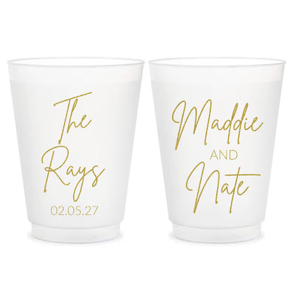 Custom Plastic Cups Wedding Favors (386)