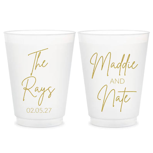 Custom Plastic Cups Wedding Favors (386)
