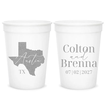 State Wedding Stadium Cups (CS642)