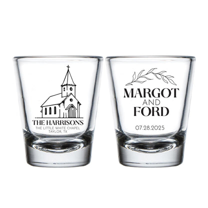 Wedding Shot Glass Favors (PK 418)