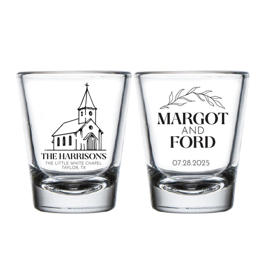 Wedding Shot Glass Favors (PK 418)