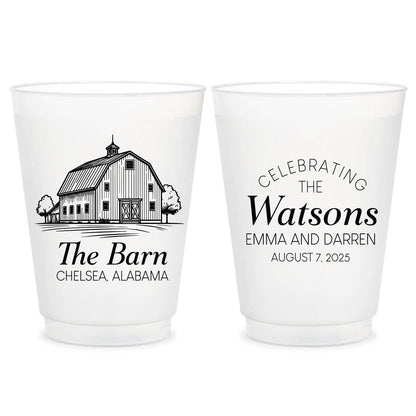 Wedding Venue Frosted Cups (KT 303)