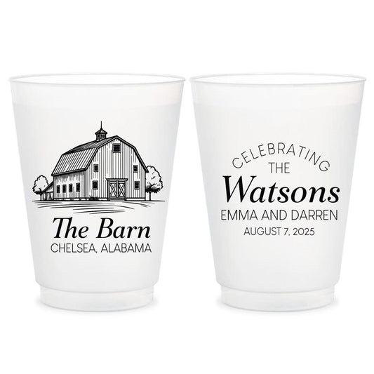Wedding Venue Frosted Cups (KT 303)