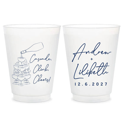 Frosted Plastic Personalized Cups (PK 421)