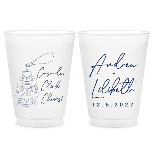 Frosted Plastic Personalized Cups (PK 421)
