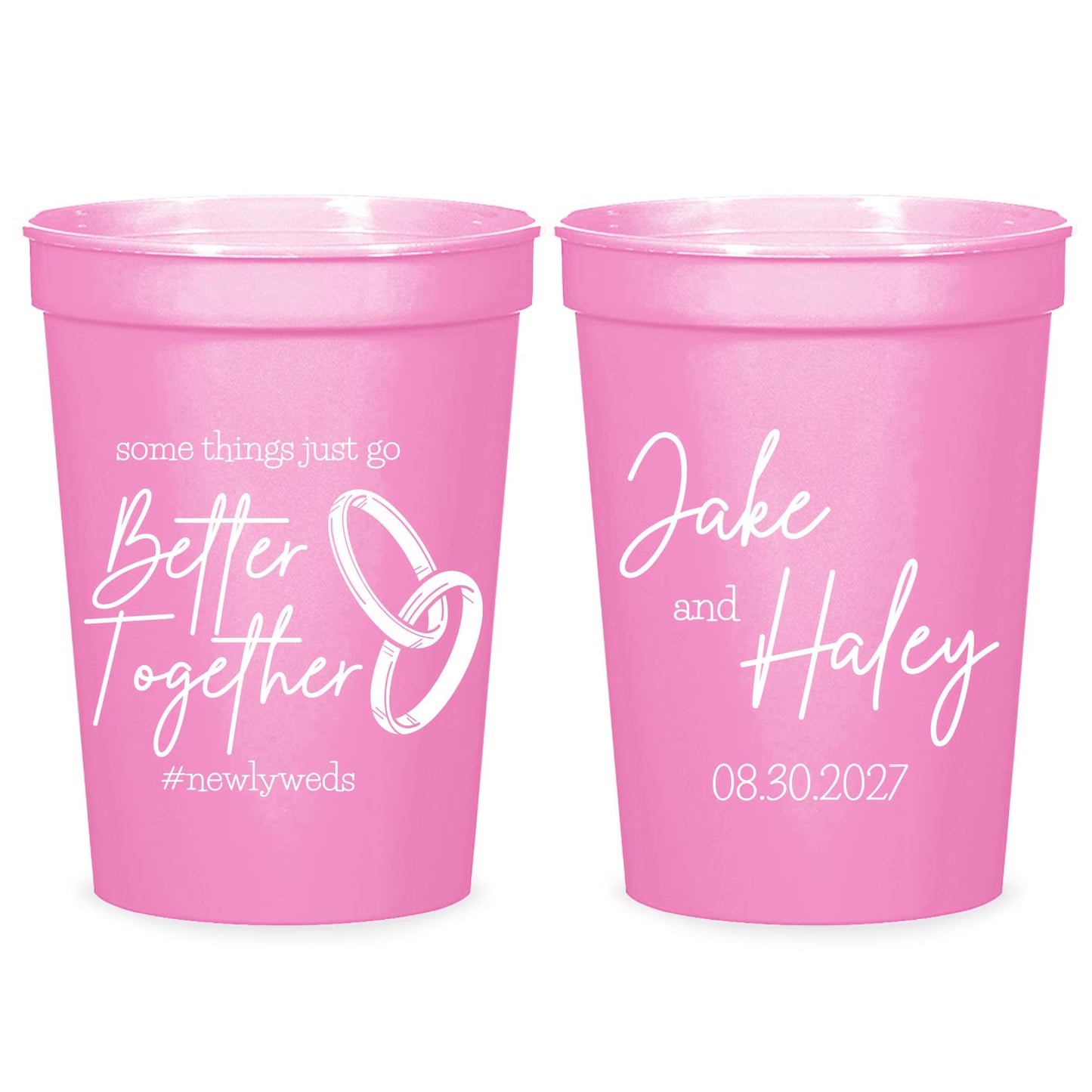 Plastic Wedding Stadium Cup (PK 424)