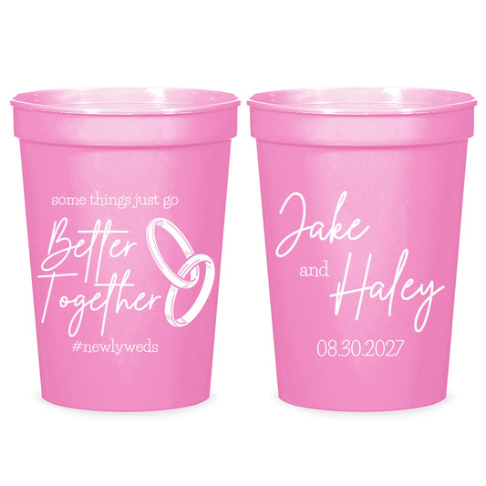 Plastic Wedding Stadium Cup (PK 424)
