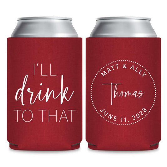 Personalized Wedding Koozies (KT 313)
