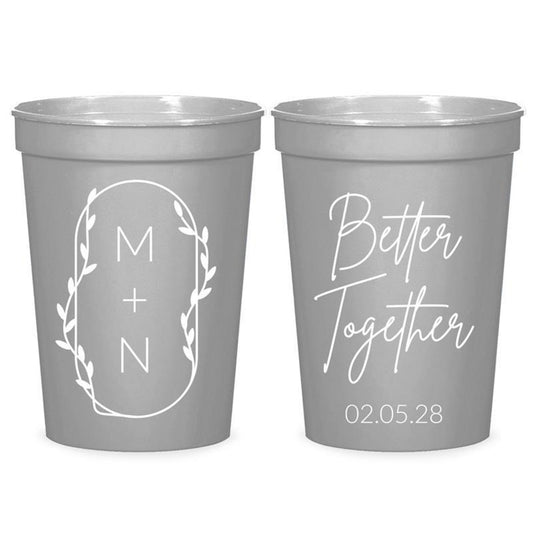 Custom Plastic Cups Wedding Favors (CS 382)
