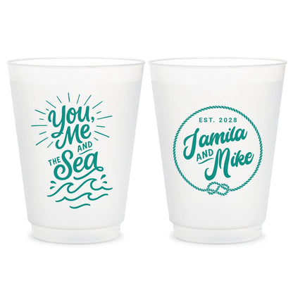 Custom Wedding Frosted Cups (KT 320)