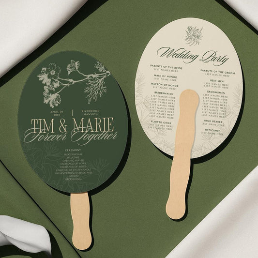Personalized Hand Fan Favors (10)