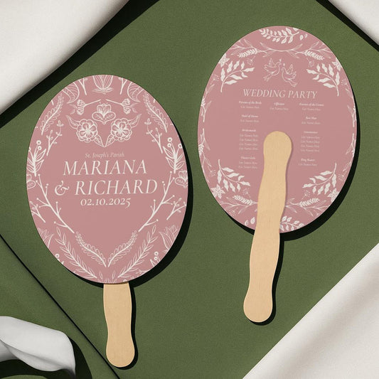 Personalized Wedding Hand Fans (1)