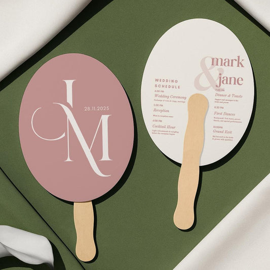 Personalized Hand Fan Wedding Favors (5)