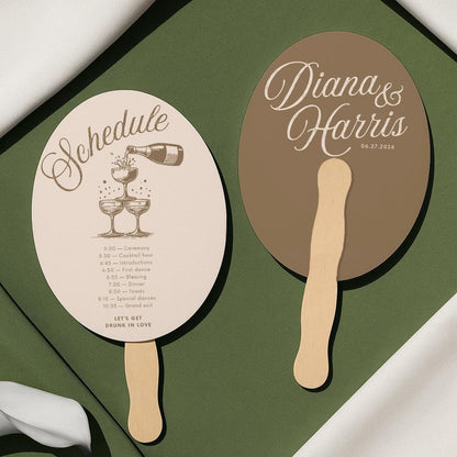 Custom Wedding Fans
