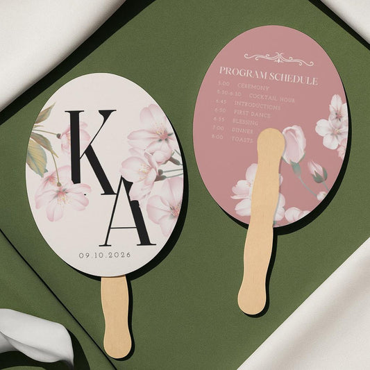 Wedding Guest Hand Fan Table Markers (11)