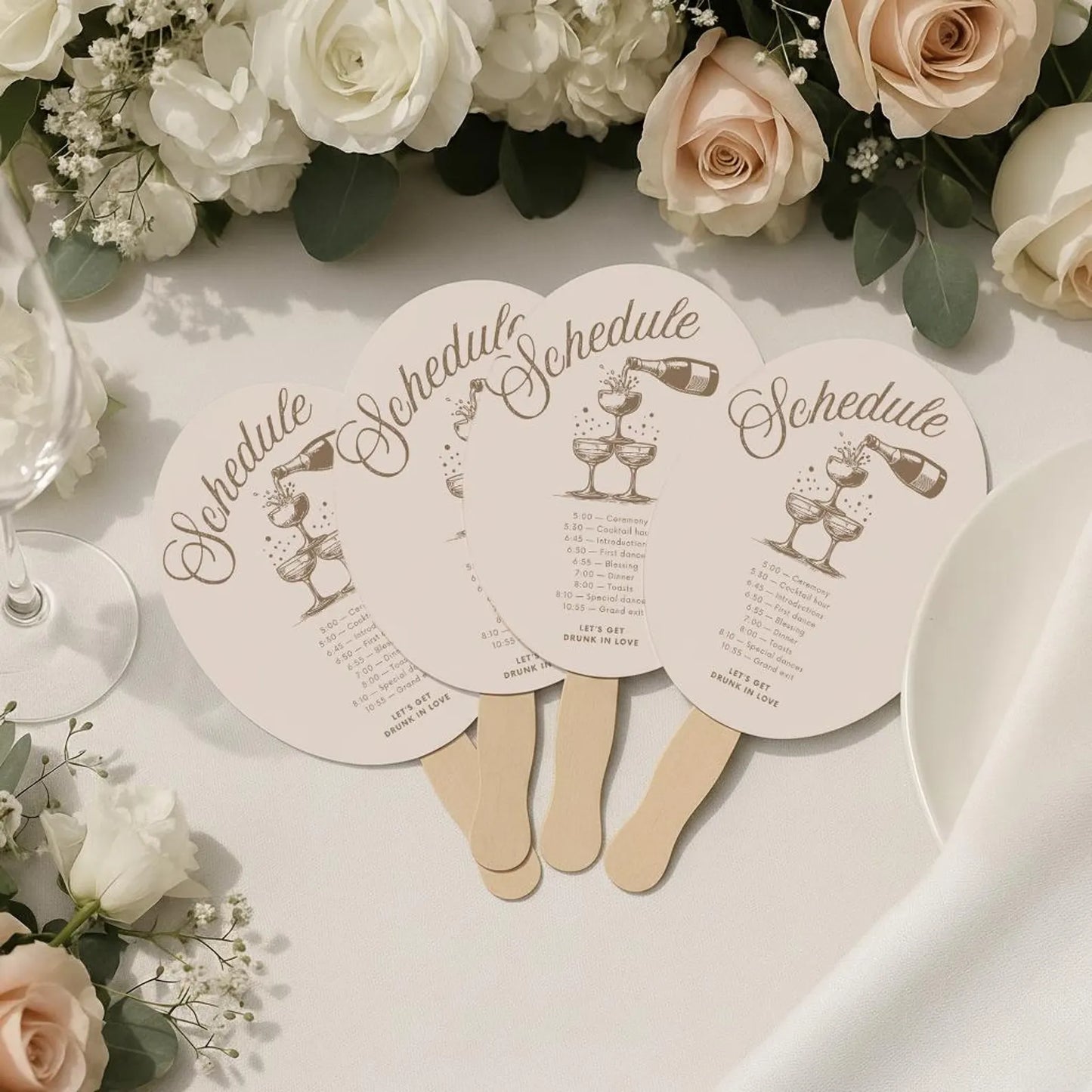 Custom Wedding Fans