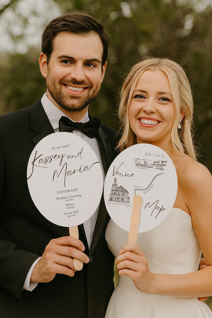 Custom Wedding Fans